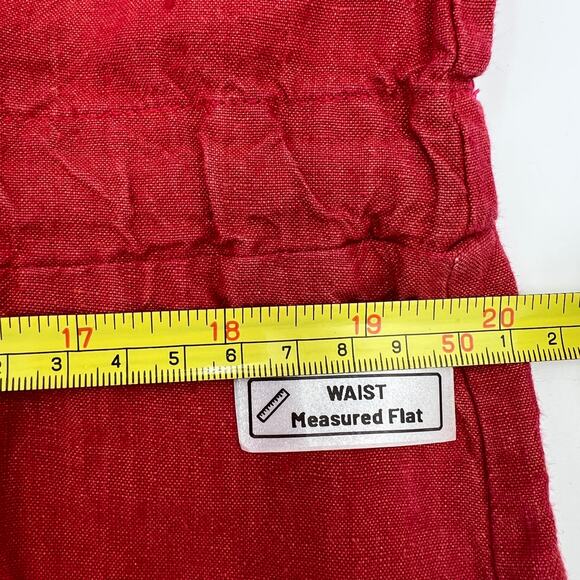 Bryn Walker Sleeveless Red Linen Midi Dress - Picture 6 of 10